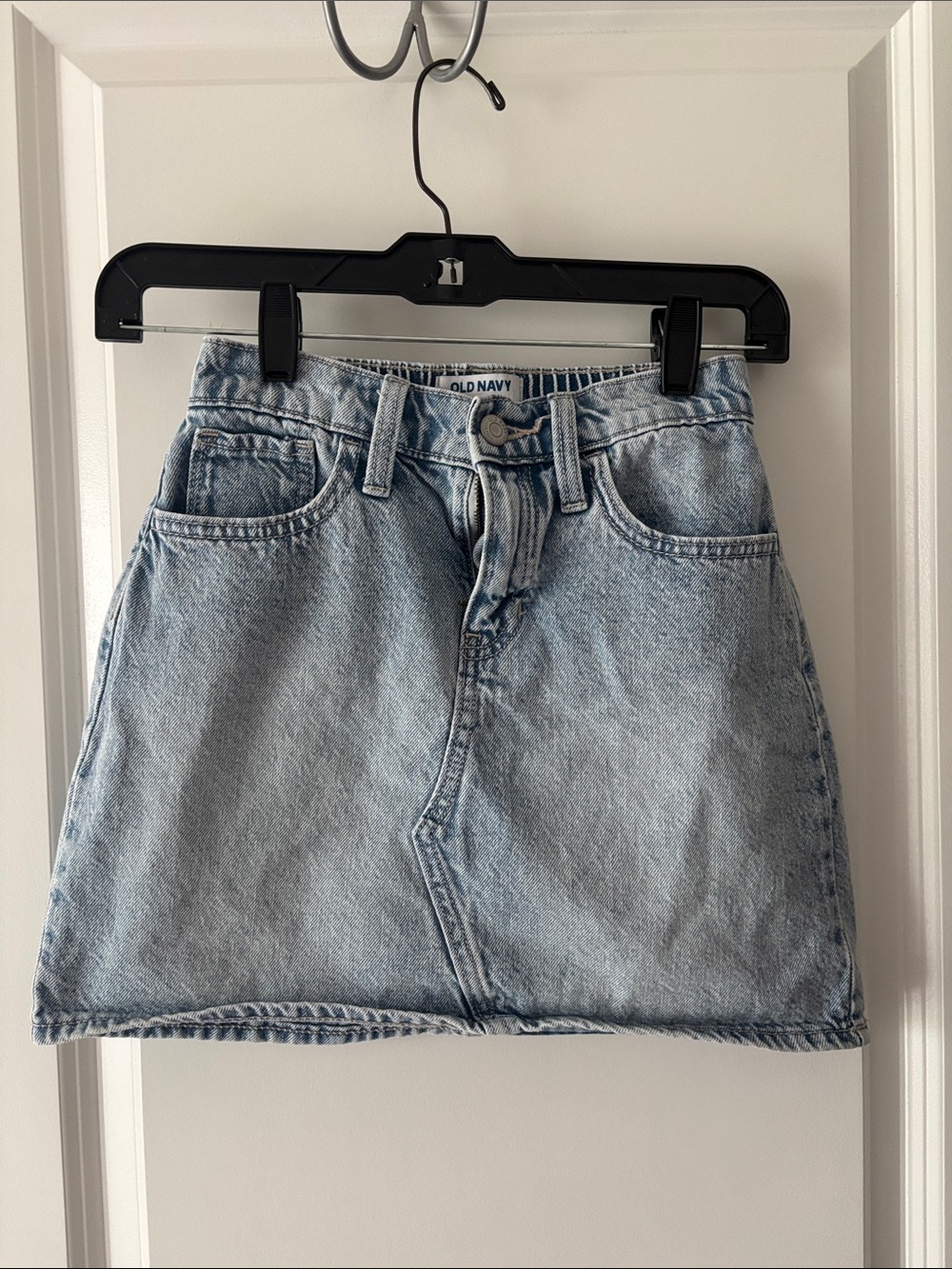 Old Navy Washed Denim Mini Skirt - Light Blue